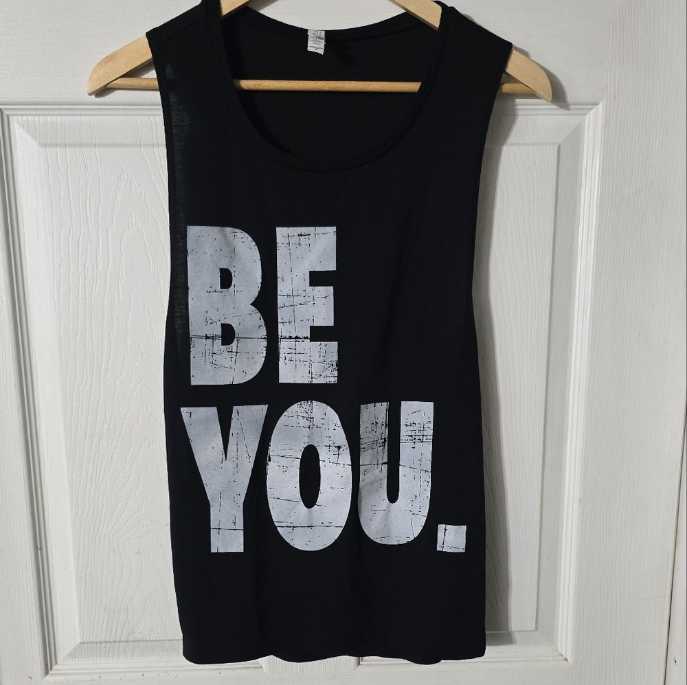 Women's Bella Canvas 'Be You' Tank Top Shirt Sz S Black